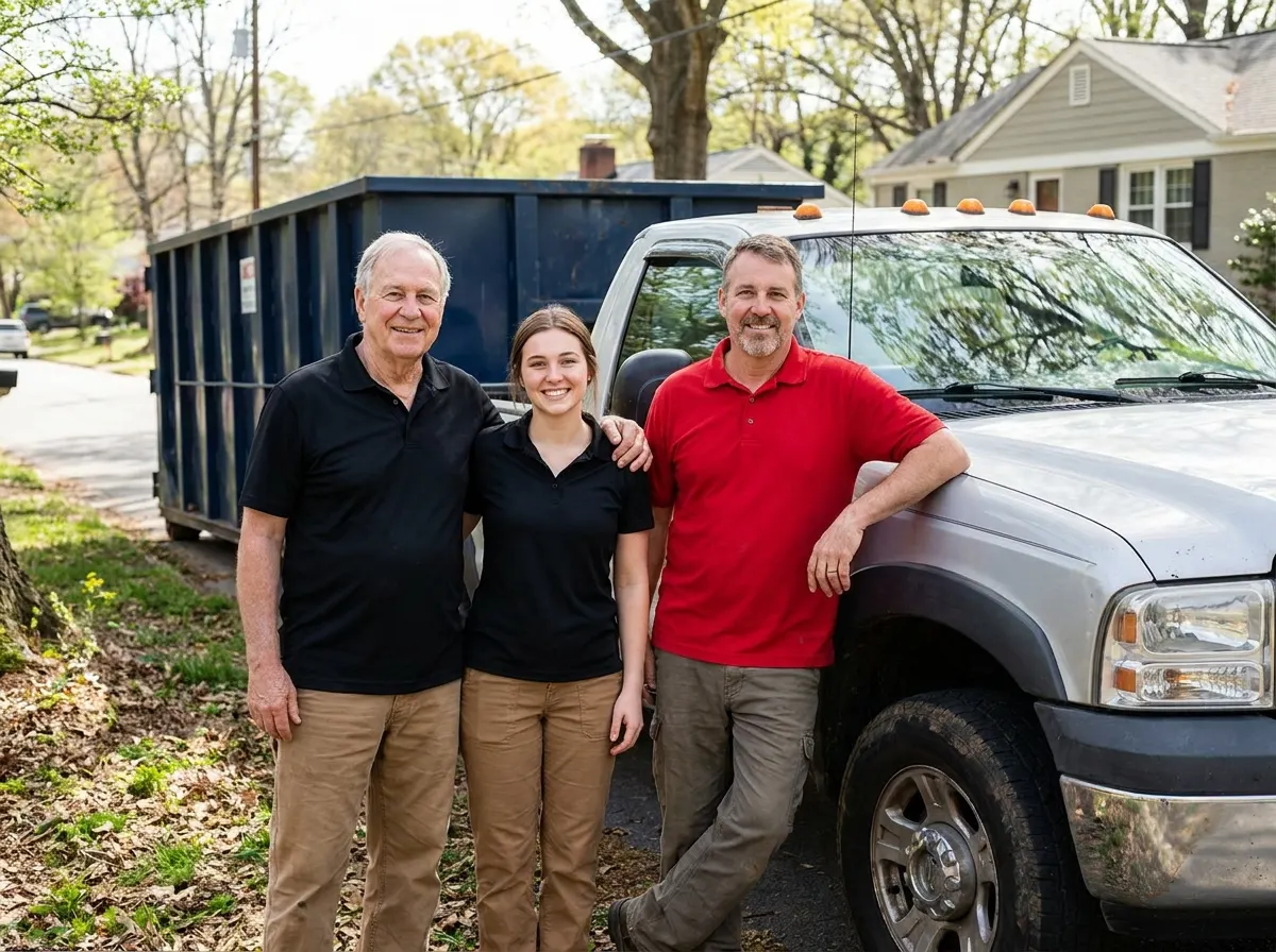 The Bedrock Dumpster Rental team — dumpster rental in Asheville, NC